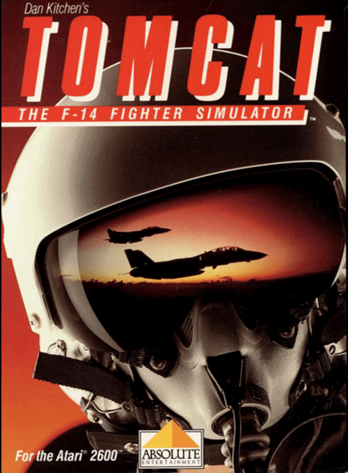 Tomcat The F-14 Fighter Simulator box art for Atari 2600
